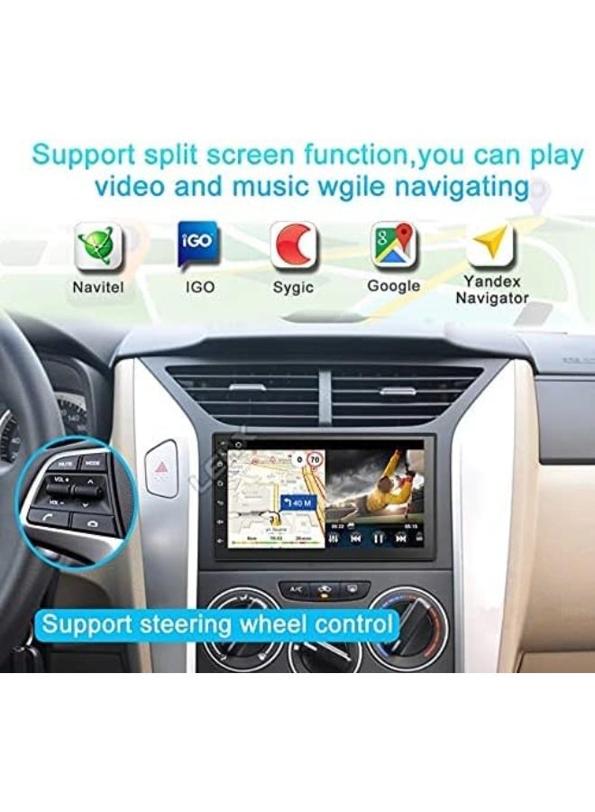 Roadstar 7in 2 Din Android 10 Radio GPS Navigation Bluetooth Universal Audio Car Stereo AM/FM USB Full HD Touch Screen - Image 4